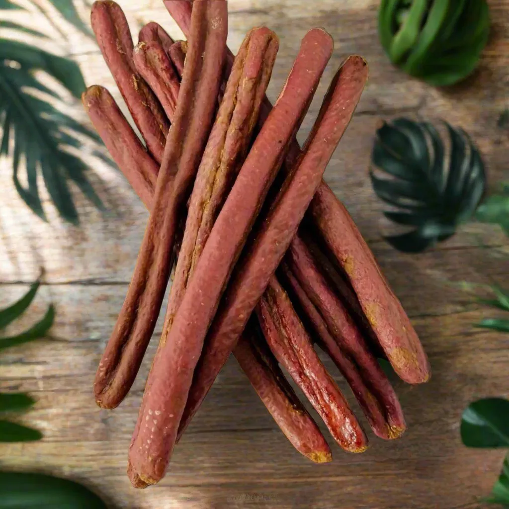 Duck sticks on a wooden table